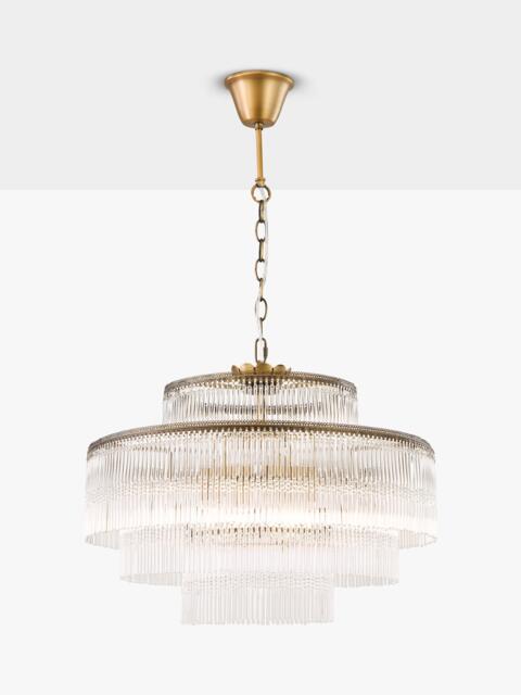 John Lewis Athenea Wide Chandelier Ceiling Light, Antique Brass - image 1