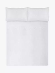 Jasper Conran London 300 Thread Count Organic Cotton Percale Flat Sheet - thumbnail 3