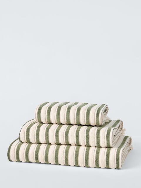 John Lewis Striped Fringed Towels - image 1