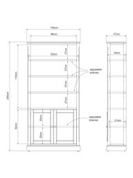 John Lewis Foxmoor Bookcase, FSC-Certified, Oak/Natural - thumbnail 2