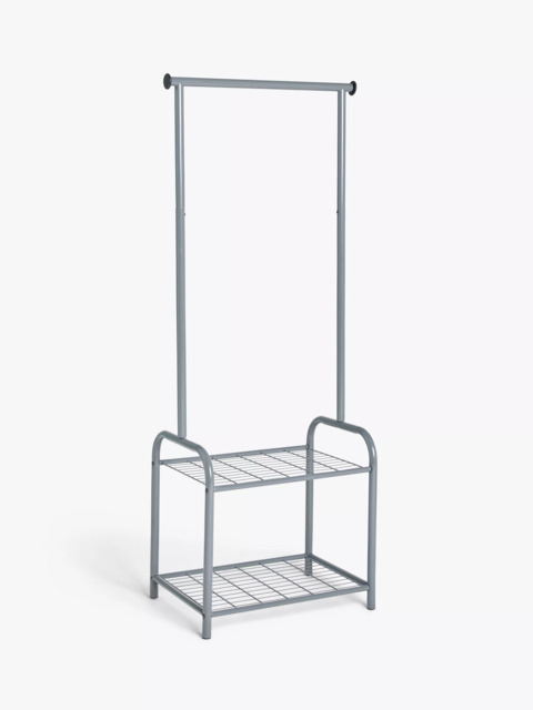 John Lewis Slim Clothes Rail, Grey - image 1