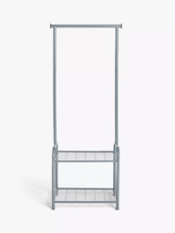 John Lewis Slim Clothes Rail, Grey - thumbnail 2
