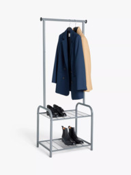 John Lewis Slim Clothes Rail, Grey - thumbnail 3