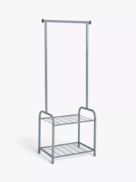 John Lewis Slim Clothes Rail, Grey - thumbnail 1