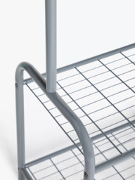 John Lewis Slim Clothes Rail, Grey - thumbnail 4