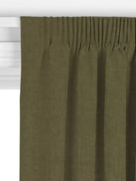 John Lewis Cotton Blend Made to Measure Curtains or Roman Blind, Avocado - thumbnail 3