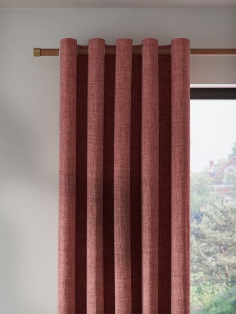 John Lewis Textured Weave Pair Blackout Lined Eyelet Curtains - image 1