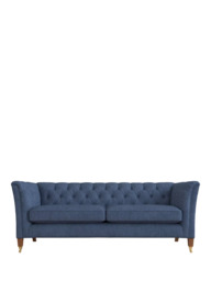 Laura Ashley Chatsworth Large 3 Seater Sofa, Teak Leg - thumbnail 1