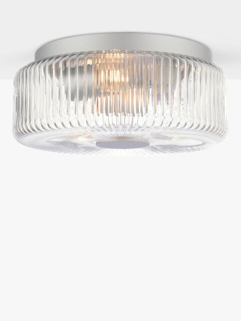 John Lewis Ripley Glass Flush Ceiling Light - image 1