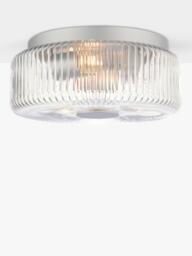 John Lewis Ripley Glass Flush Ceiling Light - thumbnail 1