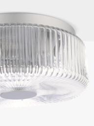 John Lewis Ripley Glass Flush Ceiling Light - thumbnail 4