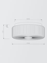 John Lewis Ripley Glass Flush Ceiling Light - thumbnail 2
