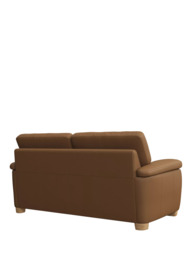 John Lewis Camden Medium 2 Seater Leather Sofa Bed, Light Leg - thumbnail 4