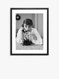 Brookpace Lascelles Audrey Hepburn Framed Photographic Print & Mount, 55.5 x 45.5cm, Black/White