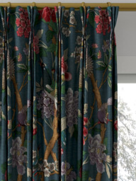 GP & J Baker Hydrangea Bird Made to Measure Curtains or Roman Blind, Indigo - thumbnail 6
