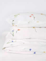 John Lewis Summer Meadow Pure Cotton Percale Duvet Cover Set, 200 Thread Count - thumbnail 5
