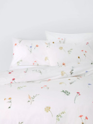 John Lewis Summer Meadow Pure Cotton Percale Duvet Cover Set, 200 Thread Count - thumbnail 1