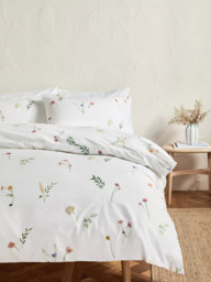 John Lewis Summer Meadow Pure Cotton Percale Duvet Cover Set, 200 Thread Count - thumbnail 6