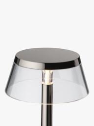 Flos Philippe Starck Bon Jour Unplugged Rechargeable Cordless Table Lamp, Black Chrome - thumbnail 4