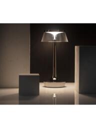 Flos Philippe Starck Bon Jour Unplugged Rechargeable Cordless Table Lamp, Black Chrome - thumbnail 3