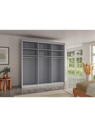 John Lewis Osaka 2.25m Bi-Fold Wardrobe with 6 Glass Doors - thumbnail 5