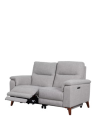 John Lewis Slant Small 2 Seater Power Recliner Sofa, Grey Textured - thumbnail 6