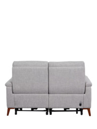 John Lewis Slant Small 2 Seater Power Recliner Sofa, Grey Textured - thumbnail 4