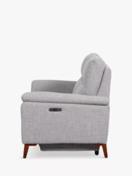 John Lewis Slant Small 2 Seater Power Recliner Sofa, Grey Textured - thumbnail 5