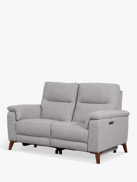 John Lewis Slant Small 2 Seater Power Recliner Sofa, Grey Textured - thumbnail 3