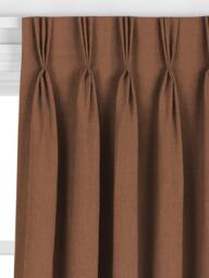 John Lewis Linen Look Made to Measure Curtains or Roman Blind, Cinnamon - thumbnail 6
