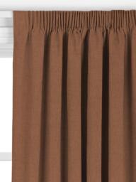 John Lewis Linen Look Made to Measure Curtains or Roman Blind, Cinnamon - thumbnail 2