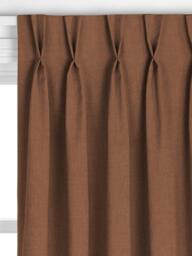 John Lewis Linen Look Made to Measure Curtains or Roman Blind, Cinnamon - thumbnail 4