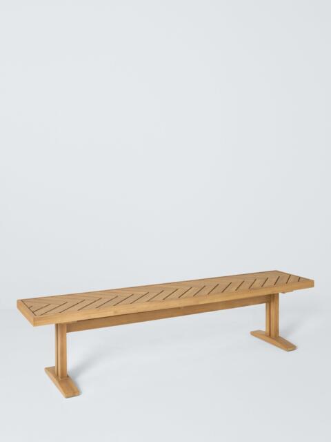 John Lewis Estate 2-Seater Acacia Wood Garden Dining Bench, Natural - image 1