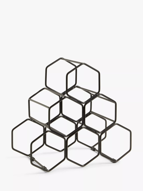 John Lewis Honeycomb Metal Wine Rack, 6 Bottle - image 1