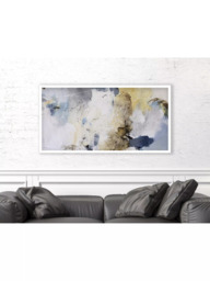 John Lewis Natasha Barnes 'Wind Beneath Your Wings' Framed Canvas Print, 64 x 124cm, Yellow/Blue - thumbnail 2