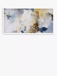 John Lewis Natasha Barnes 'Wind Beneath Your Wings' Framed Canvas Print, 64 x 124cm, Yellow/Blue - thumbnail 1