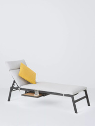 John Lewis Platform Sun Lounger, Grey - thumbnail 6