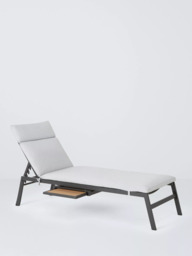 John Lewis Platform Sun Lounger, Grey - thumbnail 1