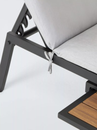John Lewis Platform Sun Lounger, Grey - thumbnail 5