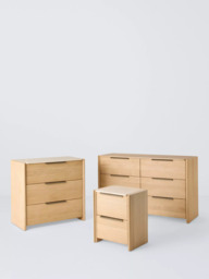 John Lewis Rest 2 Drawer Bedside Table, Natural Wood - thumbnail 5