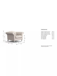 Laura Ashley Gloucester Armchair, Oak Leg - thumbnail 2
