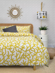 Mini Moderns A Forest Duvet Cover Set, Mustard - thumbnail 2