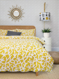 Mini Moderns A Forest Duvet Cover Set, Mustard - thumbnail 1