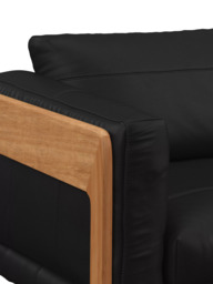 John Lewis Nest Medium 2 Seater Leather Sofa, Light Leg - thumbnail 6