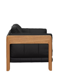 John Lewis Nest Medium 2 Seater Leather Sofa, Light Leg - thumbnail 3