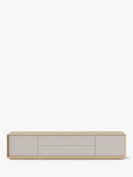 The Conran Shop Pillar Low Console Table, Oak/Stone - thumbnail 6