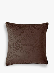 William Morris At Home Strawberry Thief Square Embossed Velvet Cushion - thumbnail 1