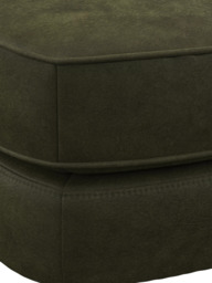 John Lewis Barbican Leather Footstool, Light Leg - thumbnail 6