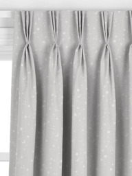 John Lewis Starry Sky Made to Measure Curtains or Roman Blind, Cool Grey - thumbnail 6
