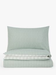 John Lewis ANYDAY Petal Stripe Reversible Duvet Cover Set, Multi